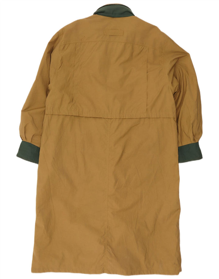 Yessica Damen-Trenchcoat in Übergröße, EU 38, Mittel-Khaki, Colourblock-Baumwolle