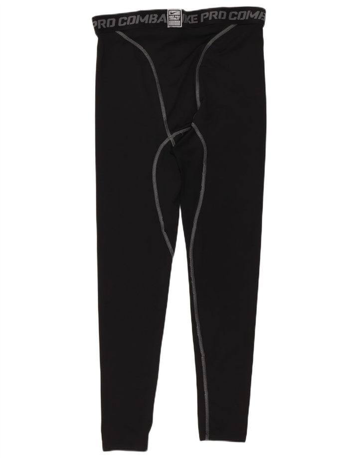 Nike Herren-Leggings mit Dri-Fit-Grafik, groß, aus schwarzem Polyester