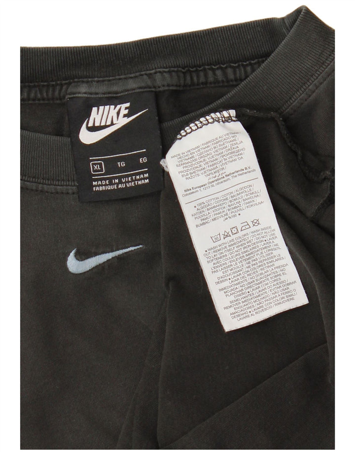 Nike Herren T-Shirt Top XL Schwarz Baumwolle
