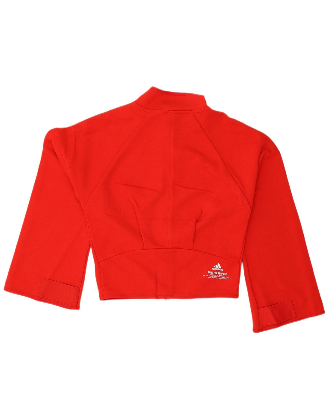ADIDAS Damen-Trainingsanzug, übergroß, Jacke, Gr. 8/10, Größe S, rot, Baumwolle