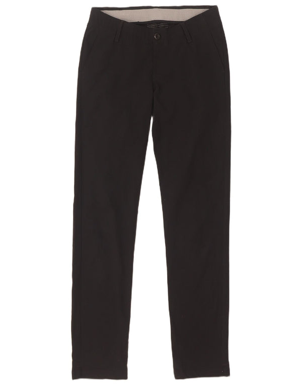 Under Armour Damen Cold Gear Slim Fit Chino Hose US 2 XS W28 L31 Schwarz
