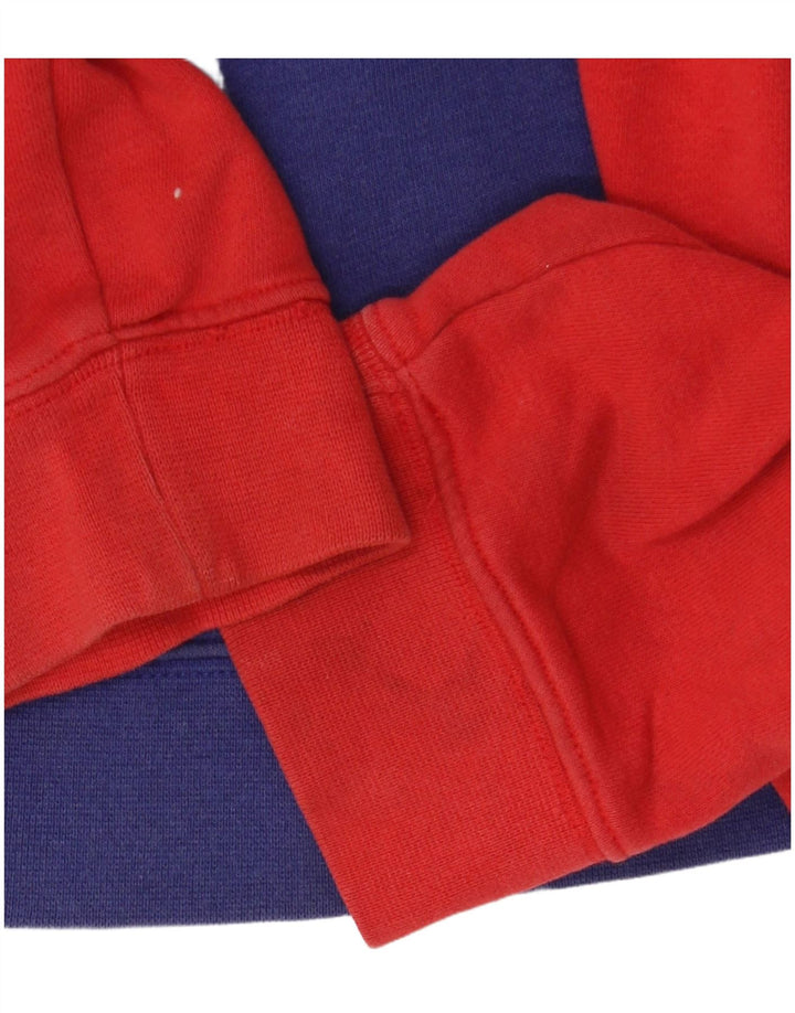 NIKE Kapuzenpullover mit grafischem Reißverschluss für Jungen, 12–13 Jahre, groß, rot, Farbblock