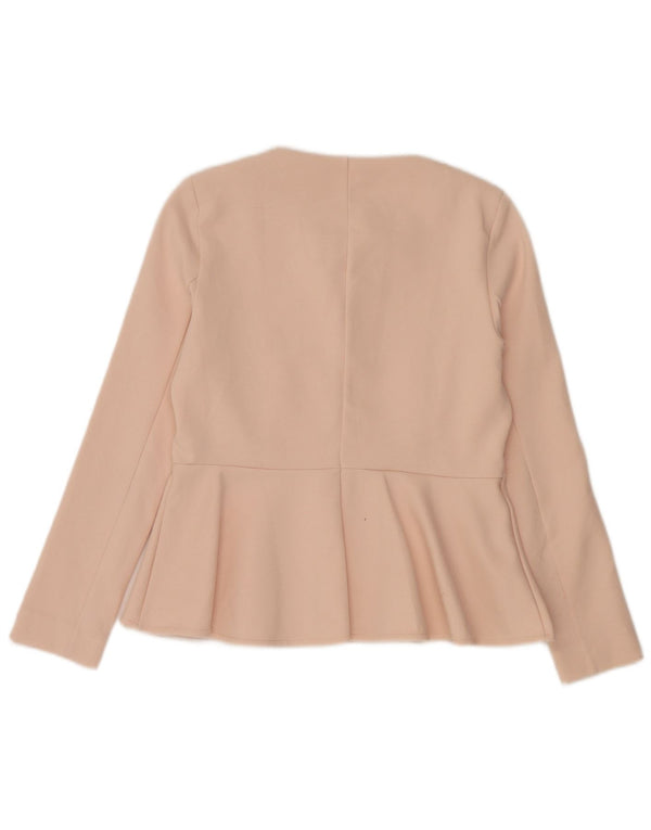 Topshop Damen-Blazer mit durchgehendem Reißverschluss, UK 14, Größe L, rosa, Polyester