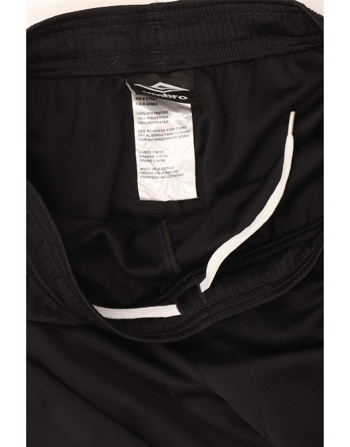 Umbro Herren-Sportshorts, groß, schwarzes Polyester