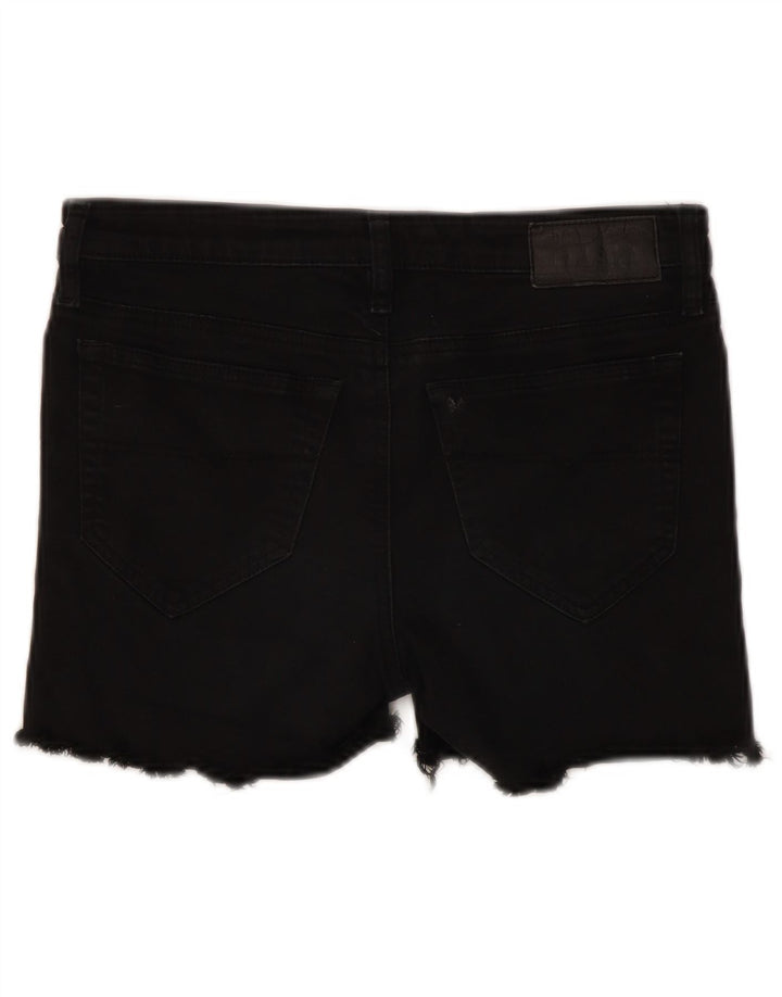 Diesel Womens Skinzee Denim Shorts W28 Mittelschwarze Baumwolle