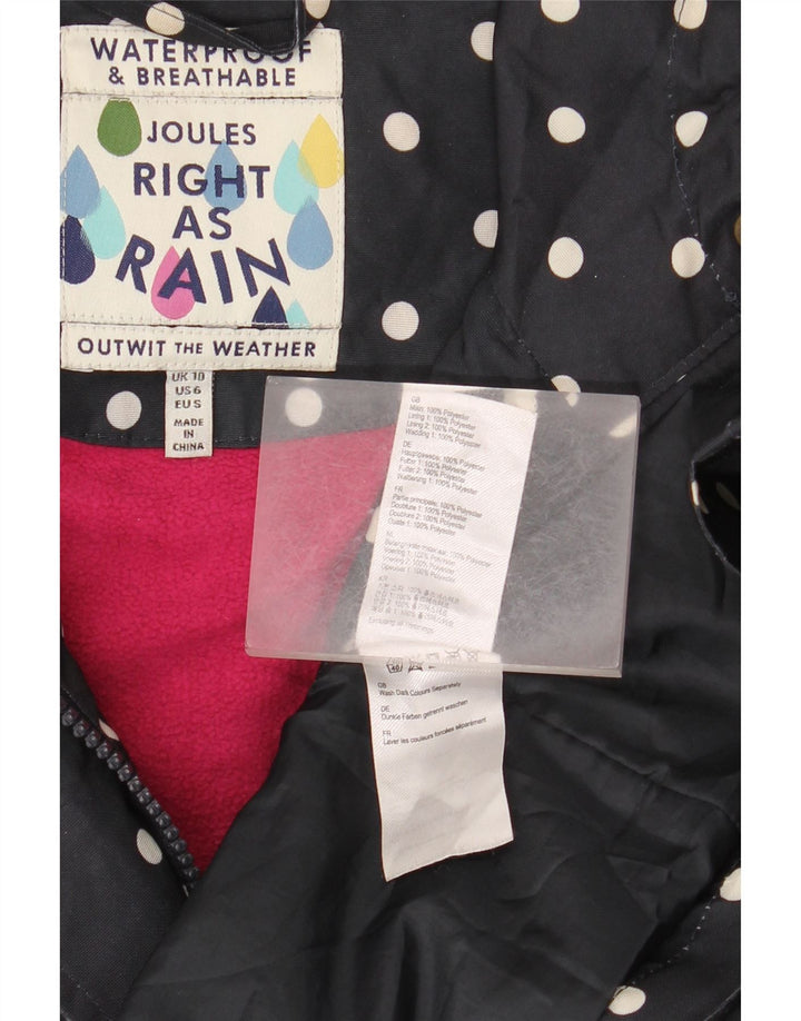 Übergroßer Windjacke-Mantel von JOULES für Damen, Gr. 10, Größe S, Marineblau, gepunktet