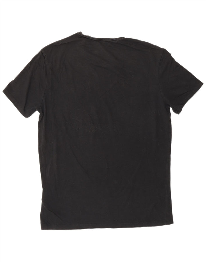 Guess Herren T-Shirt Top Large Schwarz Baumwolle