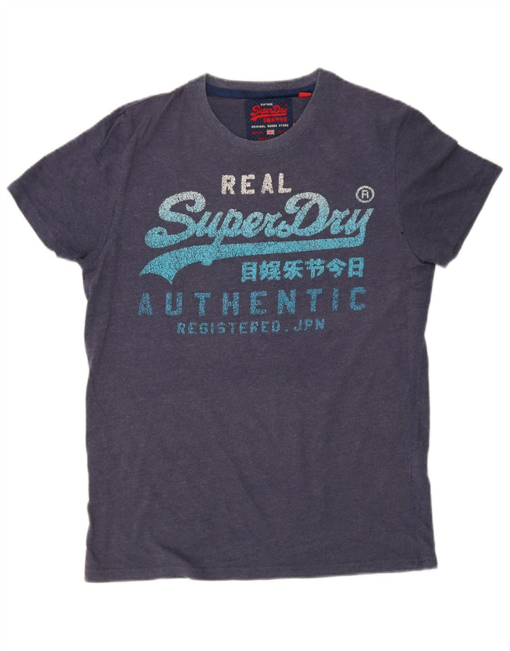 Superdry Herren Grafik-T-Shirt-Oberteil aus Baumwolle in mittlerem Marineblau