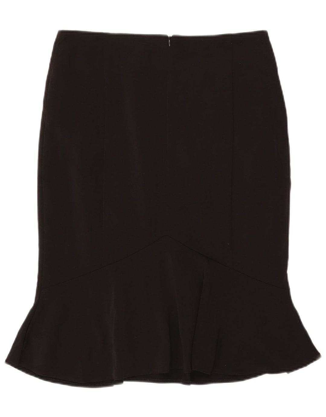 Marks & Spencer Damen Trompetenrock UK 10 Small W29 Schwarz Polyester
