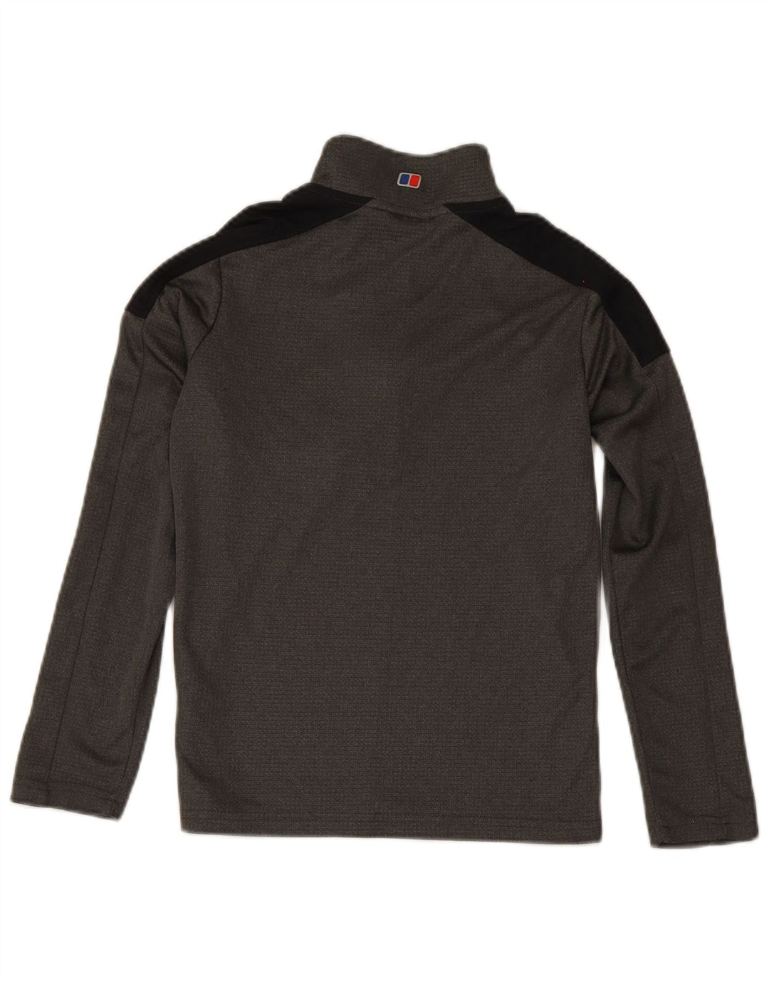 Berghaus Pullover-Trainingsanzugoberteil mit Reißverschluss am Hals für Jungen, 11–12 Jahre, graues Farbblockdesign
