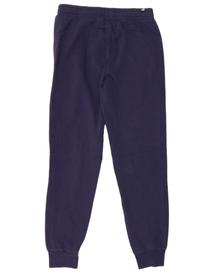 PUMA Herren-Trainingshose, Jogginghose, mittelblaue Baumwolle, Marineblau