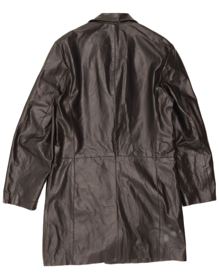 Douglas Herren Ledermantel UK 38 Mittelschwarzes Leder