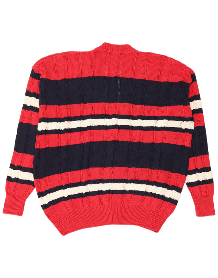 Trussardi Herren-Cardigan-Pullover IT 50 Medium Navy Blue Colourblock