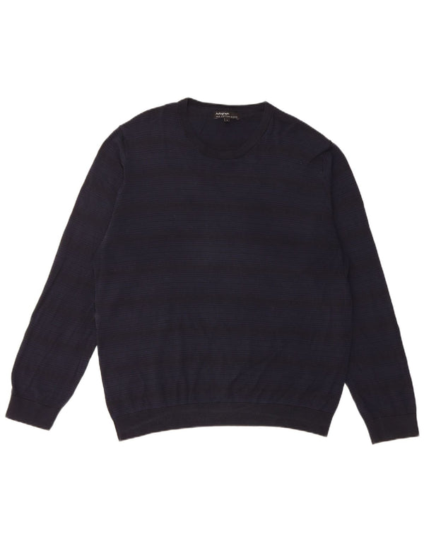 Marks & Spencer Herren Autograph Pullover mit Rundhalsausschnitt, Größe L, Marineblau