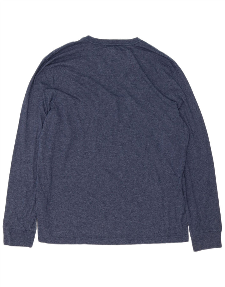 Nautica Herren-Oberteil, langärmelig, groß, marineblau, Colourblock-Baumwolle