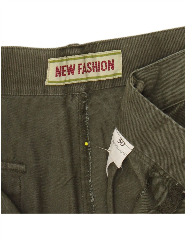 VINTAGE Damen Chino-Shorts mit Pegged, W28, mittlere Khaki-Baumwolle