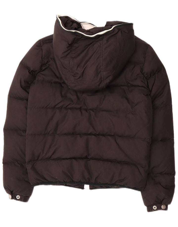 Sergio Tacchini Wattierte Damenjacke mit Kapuze IT 44 Mittelschwarzes Polyester