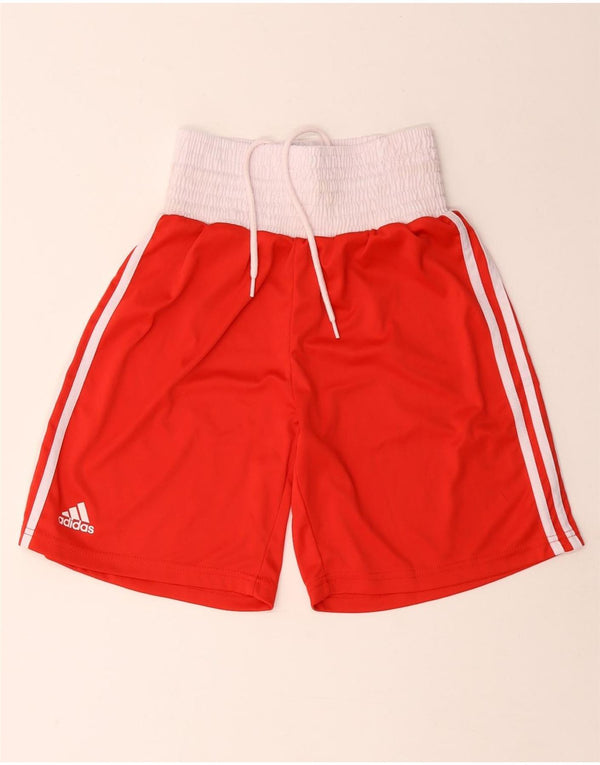 Adidas Damen Sportshorts UK 0 2XS Rot Colourblock Polyester