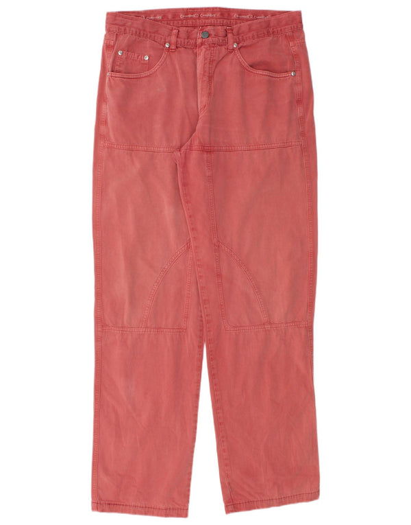 Canadiens Herren Straight Jeans IT 52 XL W34 L33 Rote Baumwolle