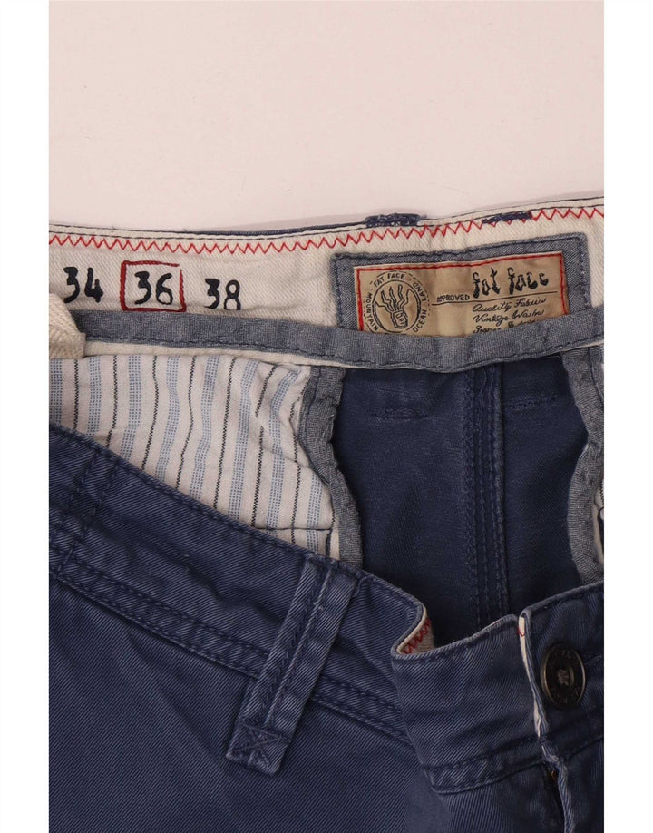 Fat Face Herren-Chinohose, normal, Größe L, W36, L33, Blau, Baumwolle