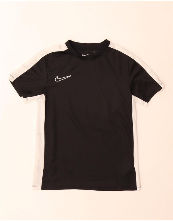 Nike Dri Fit T-Shirt für Jungen, 10–11 Jahre, mittelgroß, Schwarz, Farbblock