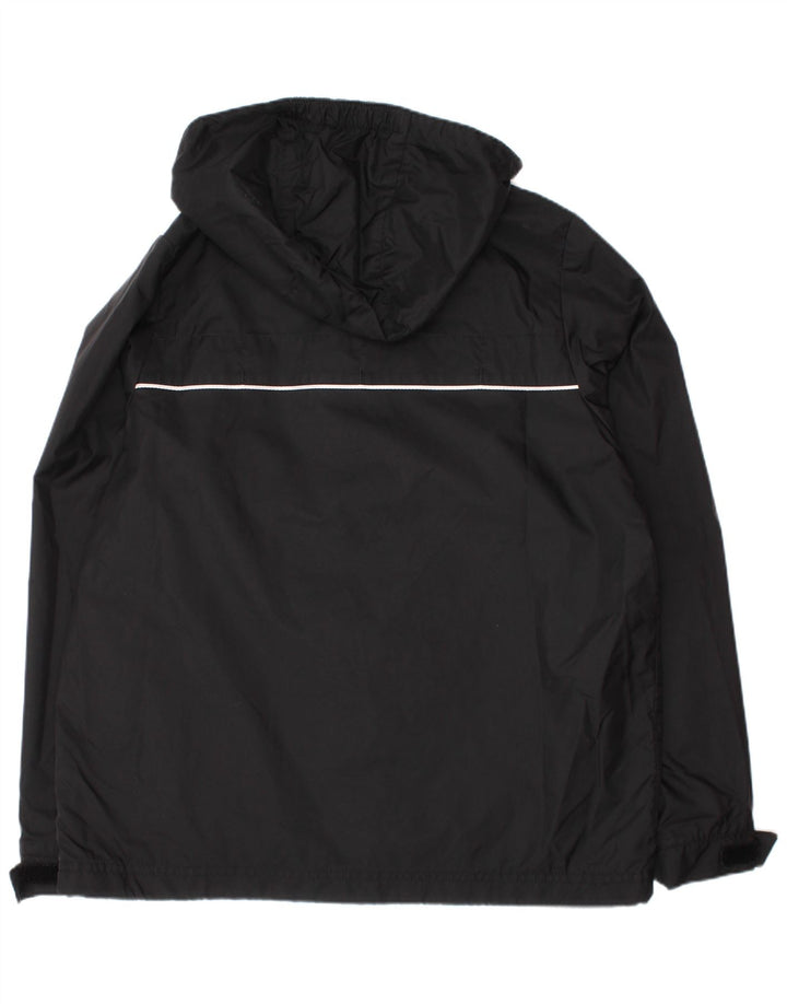Adidas Jungen-Trainingsanzug mit Kapuze, Top-Jacke, 9–10 Jahre, schwarzes Polyester