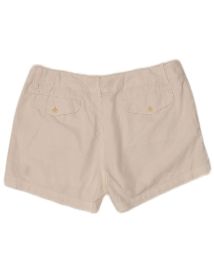 Ralph Lauren Damen Chinoshorts US4 Small W30 Weiße Baumwolle