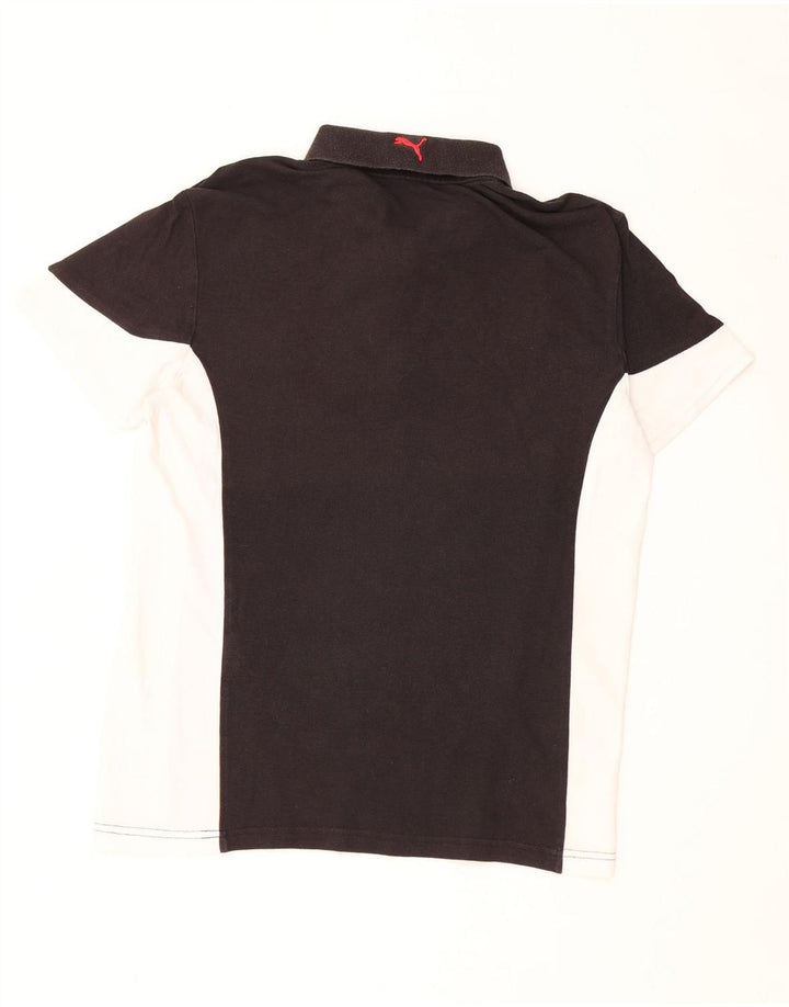 PUMA Herren-Poloshirt, mittelgroß, Schwarz, Farbblock