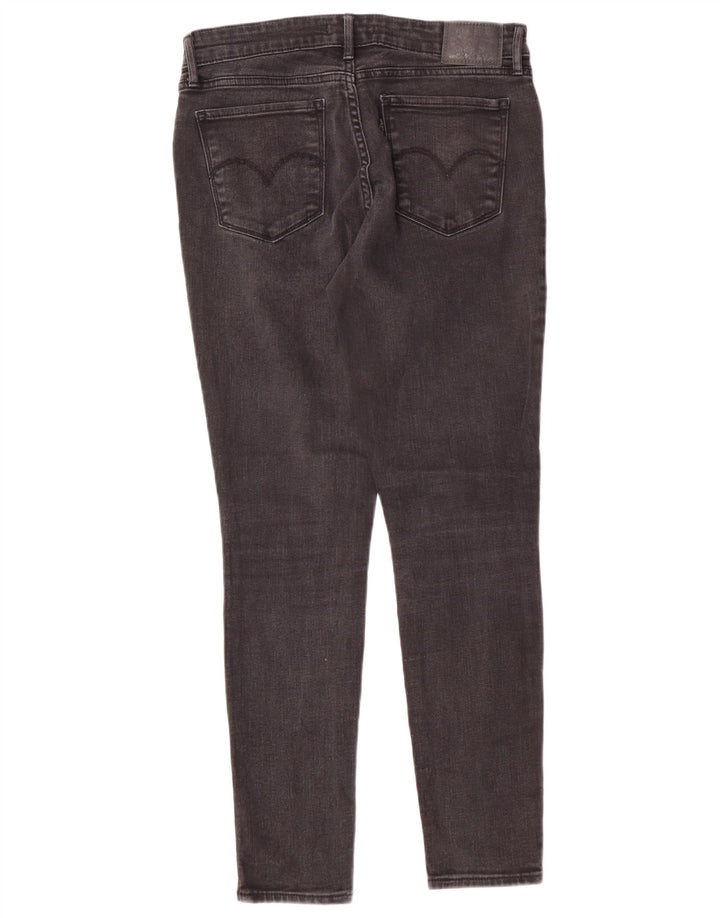 Levi's Damen 711 Skinny Jeans W29 L28 Graue Baumwolle