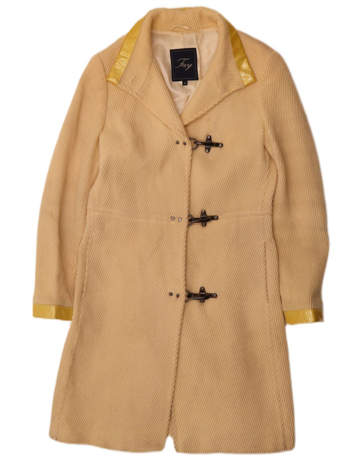Fay Damenmantel UK 12 Mittelbeige Wolle