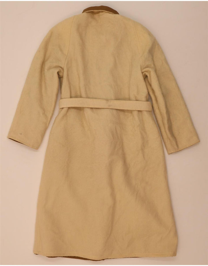 Vintage Damen Wendemantel IT 42 Mittelbeige Baumwolle