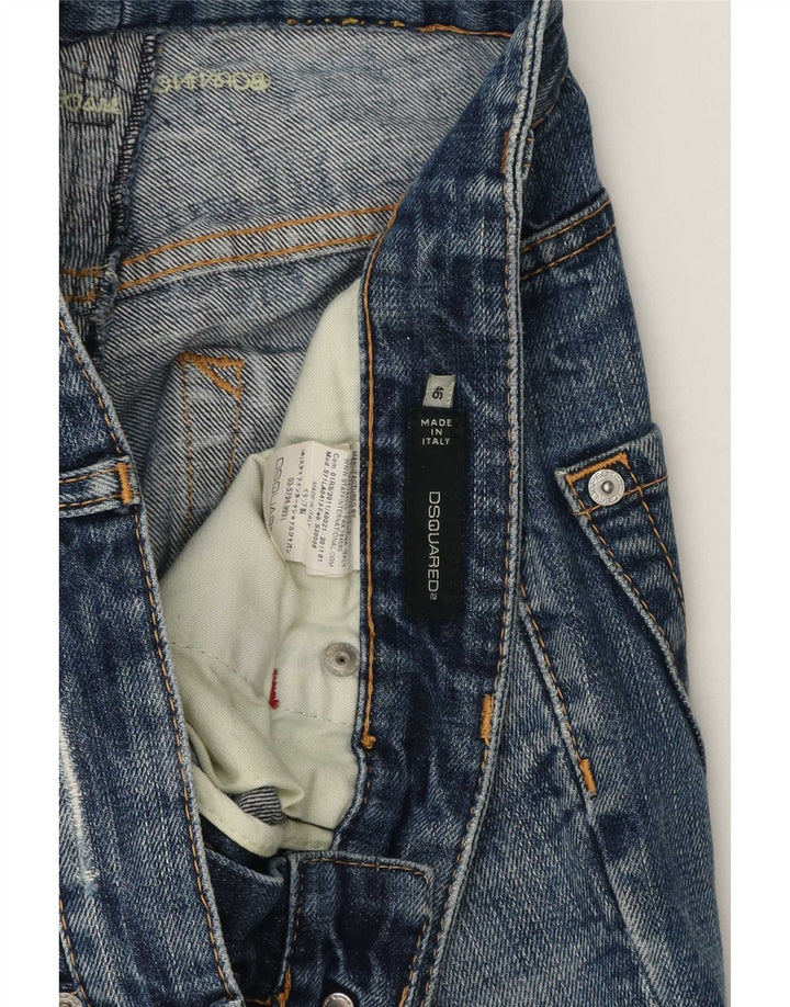 Dsquared Herren Distressed Slim Jeans IT 46 Small W32 L30 Blaue Baumwolle