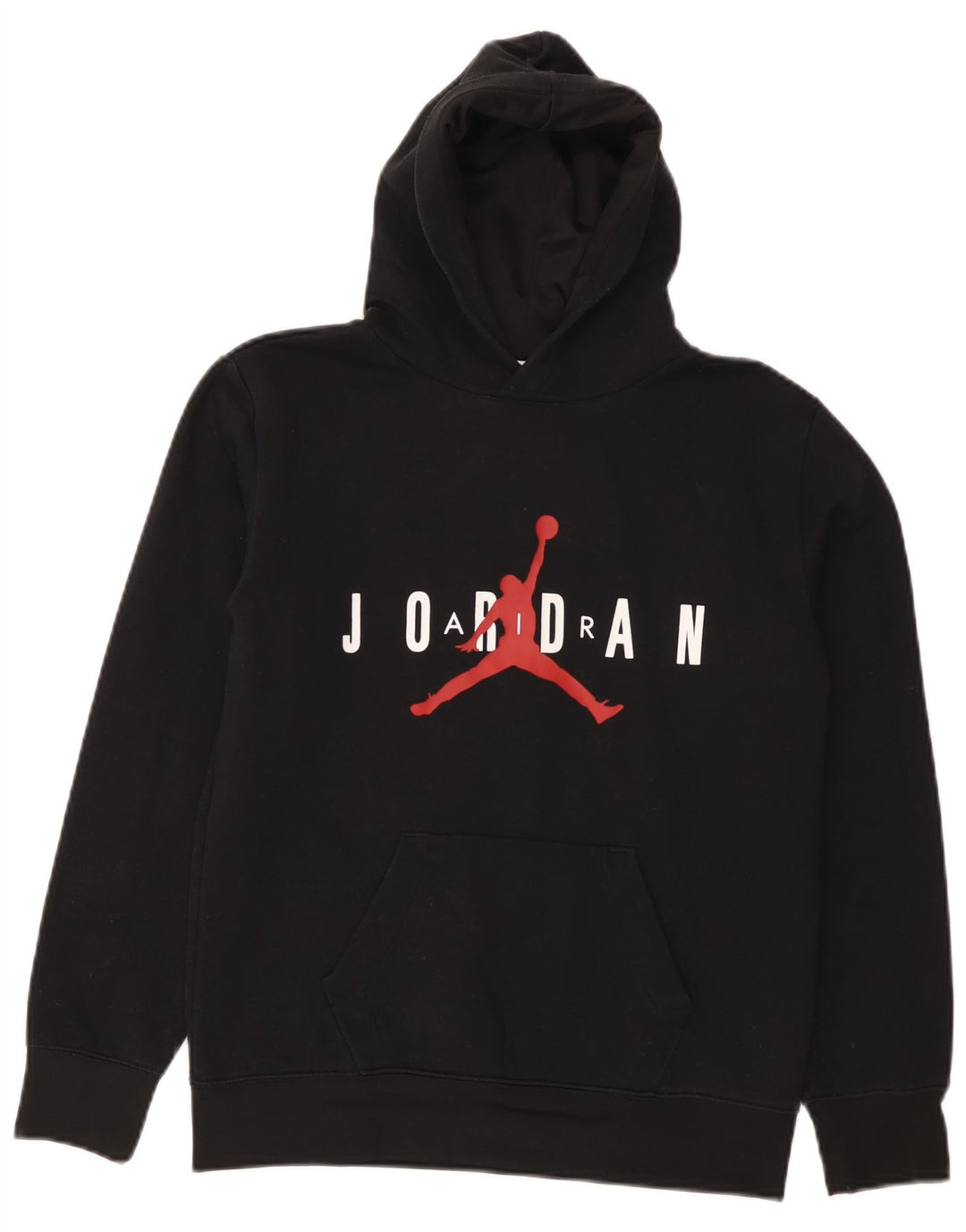JORDAN Kapuzenpullover mit Grafik für Jungen, 12–13 Jahre, groß, schwarzes Polyester