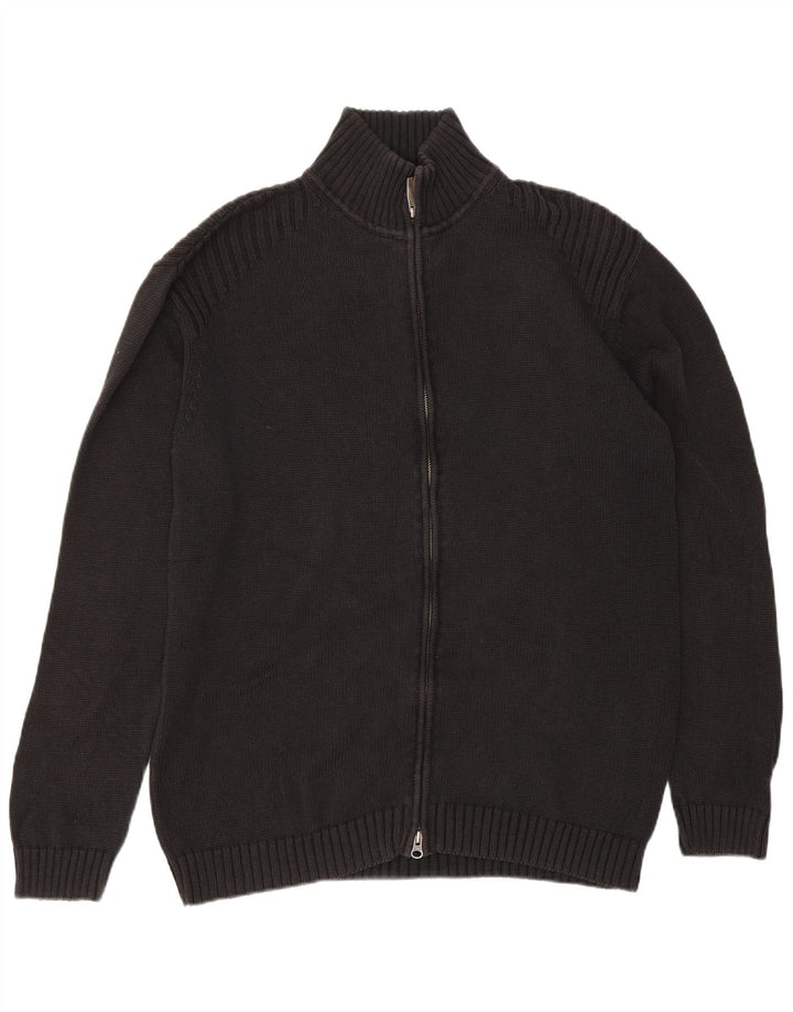 Gant Herren Strickjacke XL Schwarz Leinen