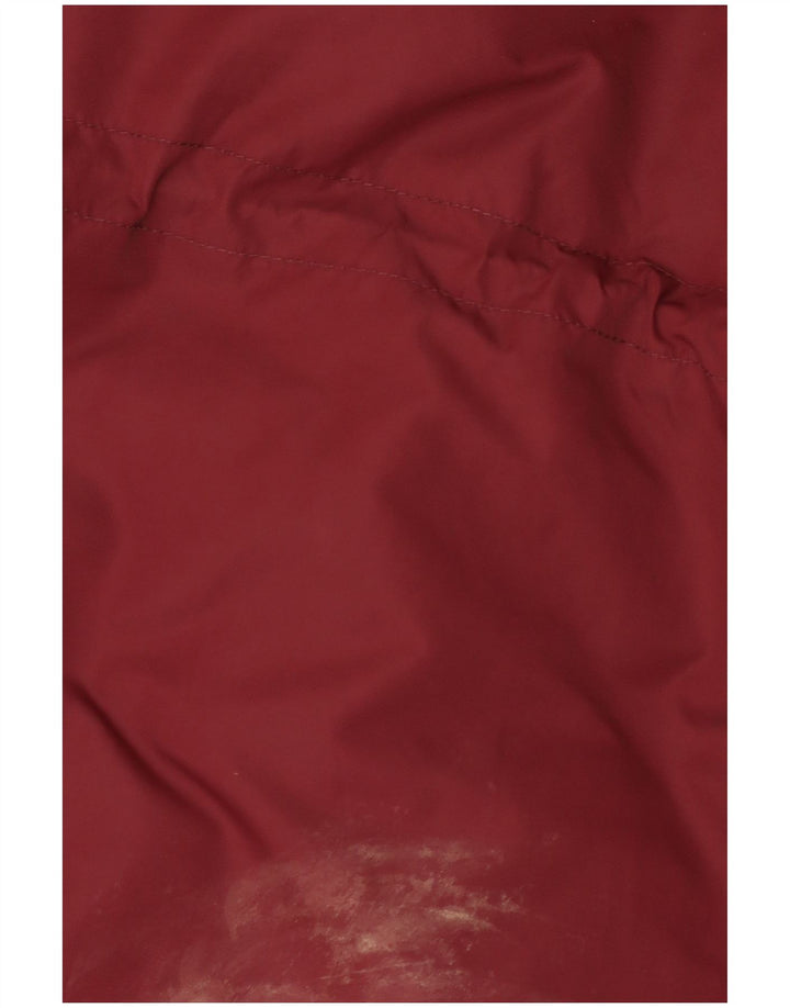 Vans Herren-Parkajacke mit Kapuze, UK 38, mittelgroßes burgunderfarbenes Nylon