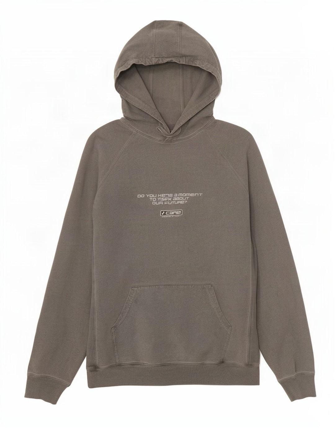 Vintage Herren Kapuzenpullover mit Grafik, groß, Grau