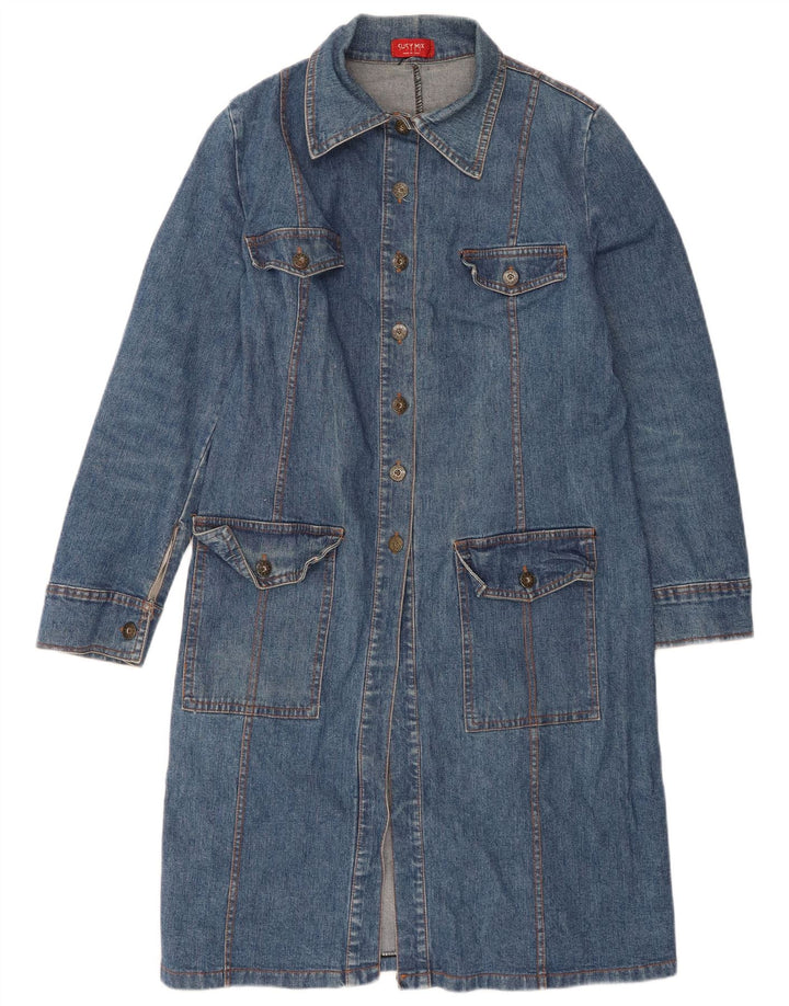 Susy Mix Damen Jeans-Trenchcoat UK 10 Small Blue
