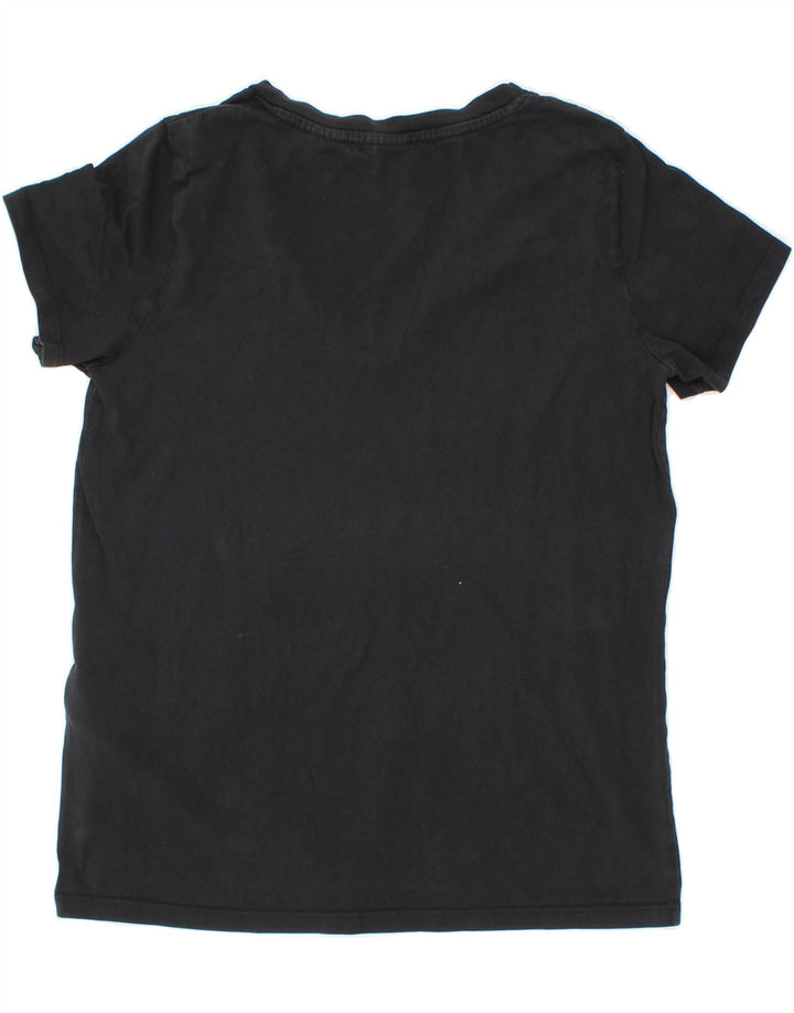 LEVI'S Womens T-Shirt Top UK 10 Small Black Cotton Vintage Levi's and Second-Hand Levi's from Messina Hembry 