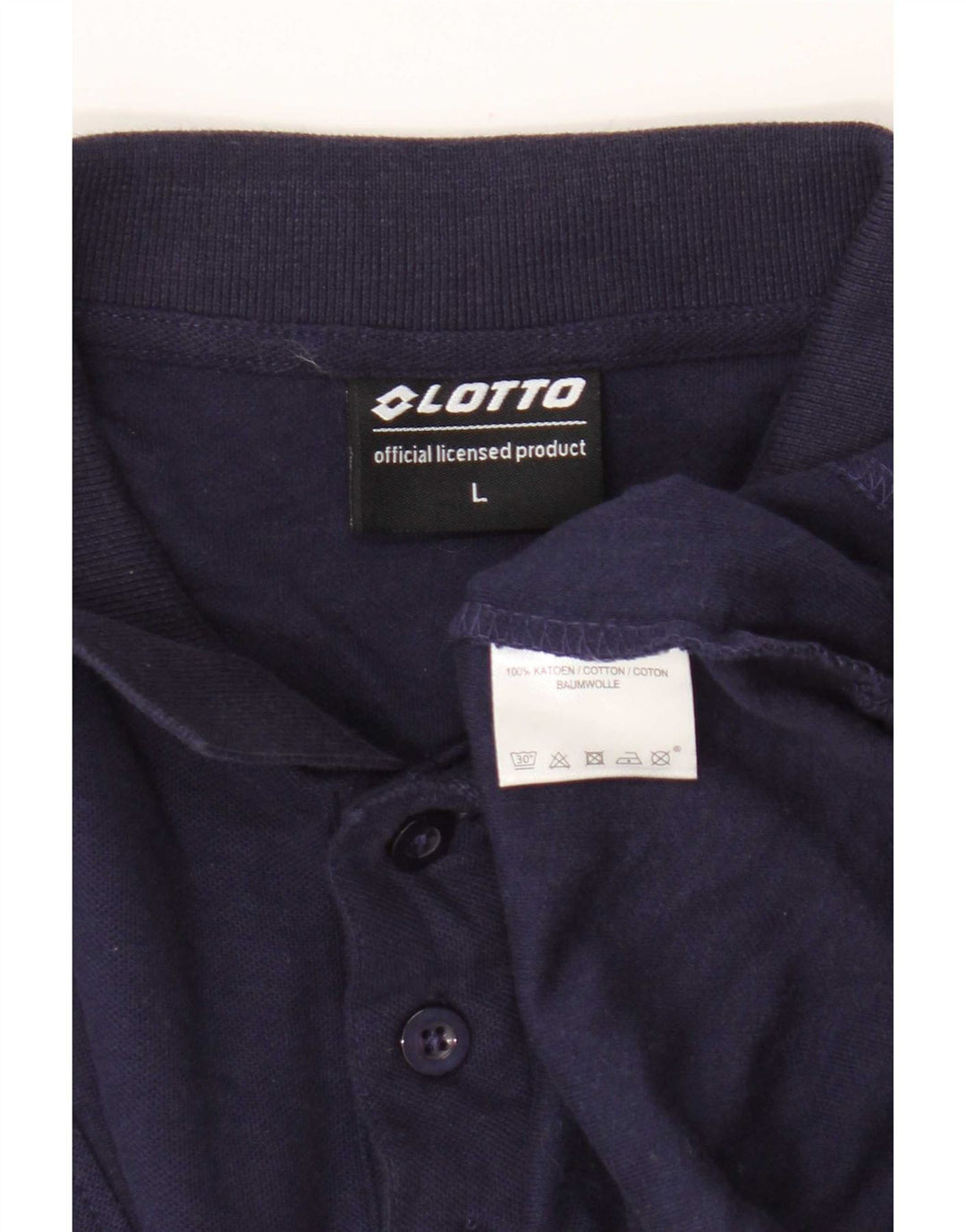 Lotto Herren-Poloshirt, groß, marineblau, Baumwolle