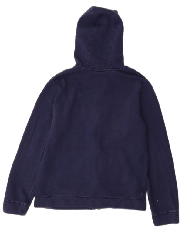 Nike Jungen-Kapuzenpullover mit Reißverschluss, 12–13 Jahre, groß, marineblaue Baumwolle