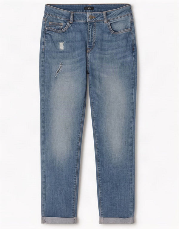 M&Co Damen Petite Slim Jeans UK 10 Small W28 L25 Blau