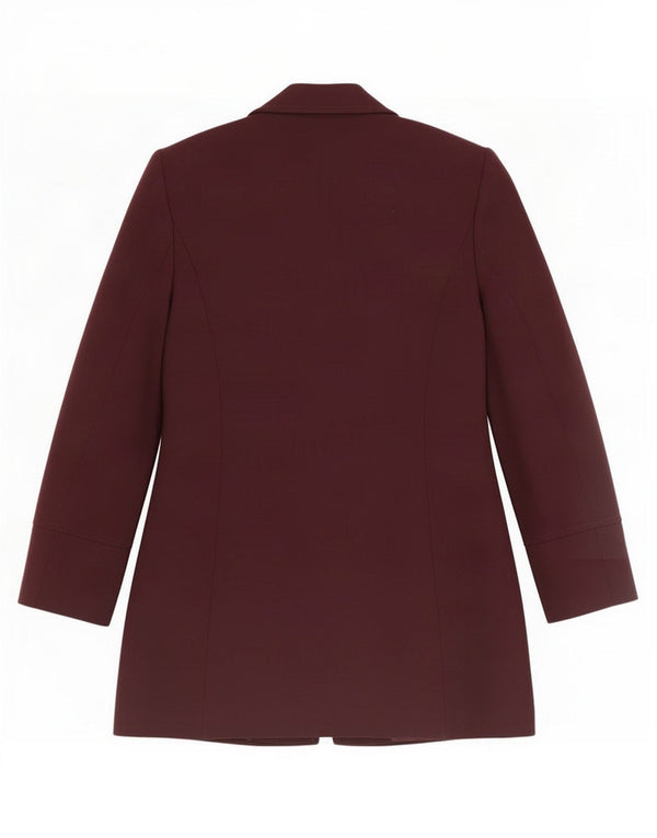Marks & Spencer Damen Longline Blazer Jacke UK 10 Small Burgund