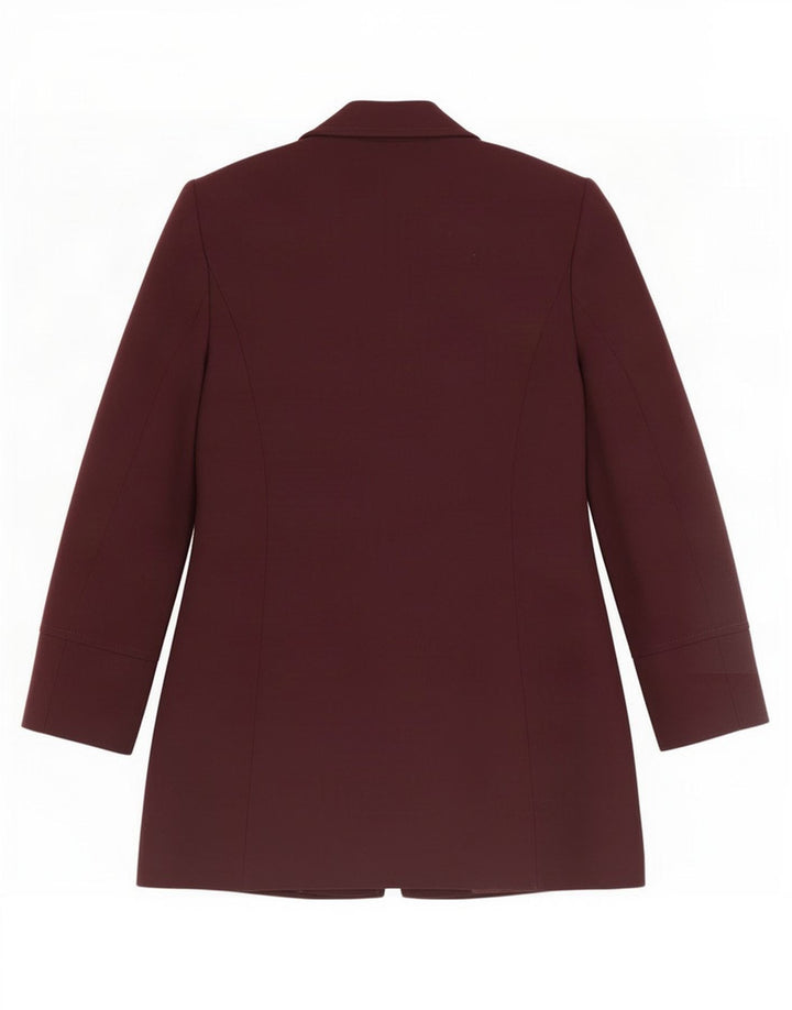 Marks & Spencer Damen Longline Blazer Jacke UK 10 Small Burgund
