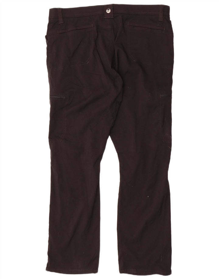 WRANGLER Gerade Cargohose für Damen W42 L30 Schwarzes Nylon