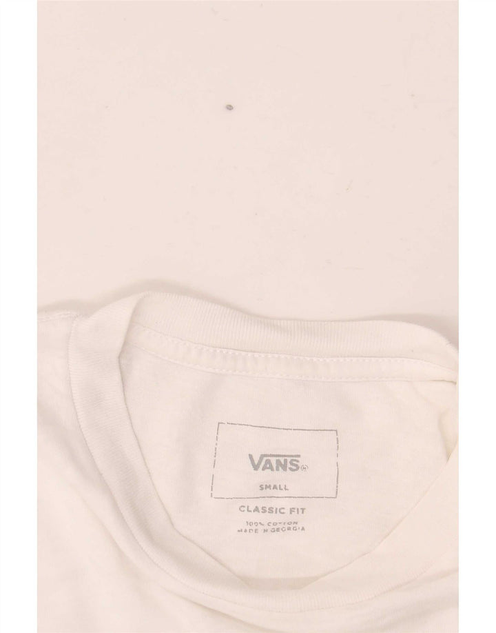 Vans Herren-T-Shirt mit klassischer Passform, Grafik, Größe S, Weiß