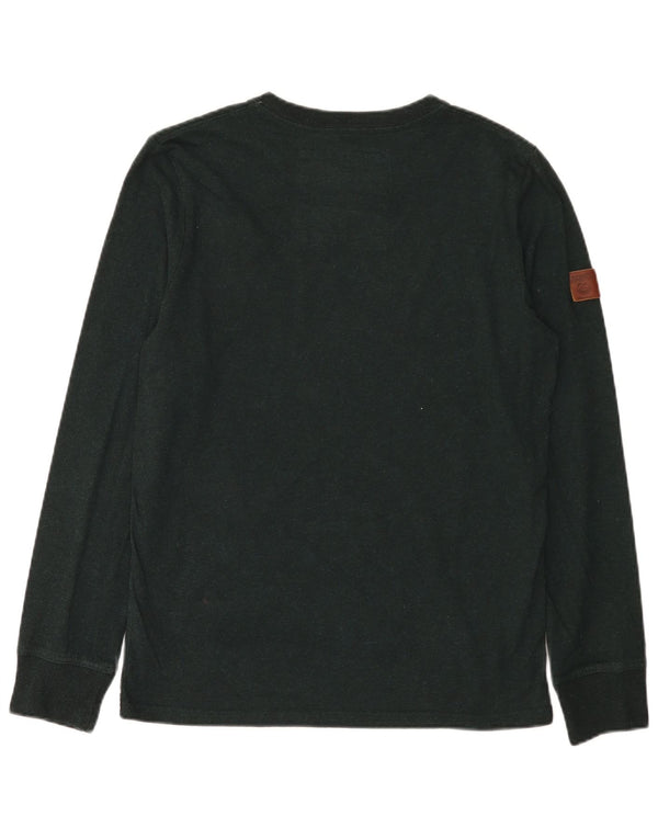 Superdry Herren Graphic Top Langarm XL Grün Baumwolle