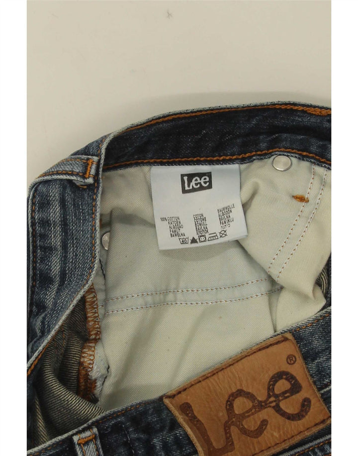 Lee Herren Knox Cropped Jeans W28 L25 Marineblaue Baumwolle