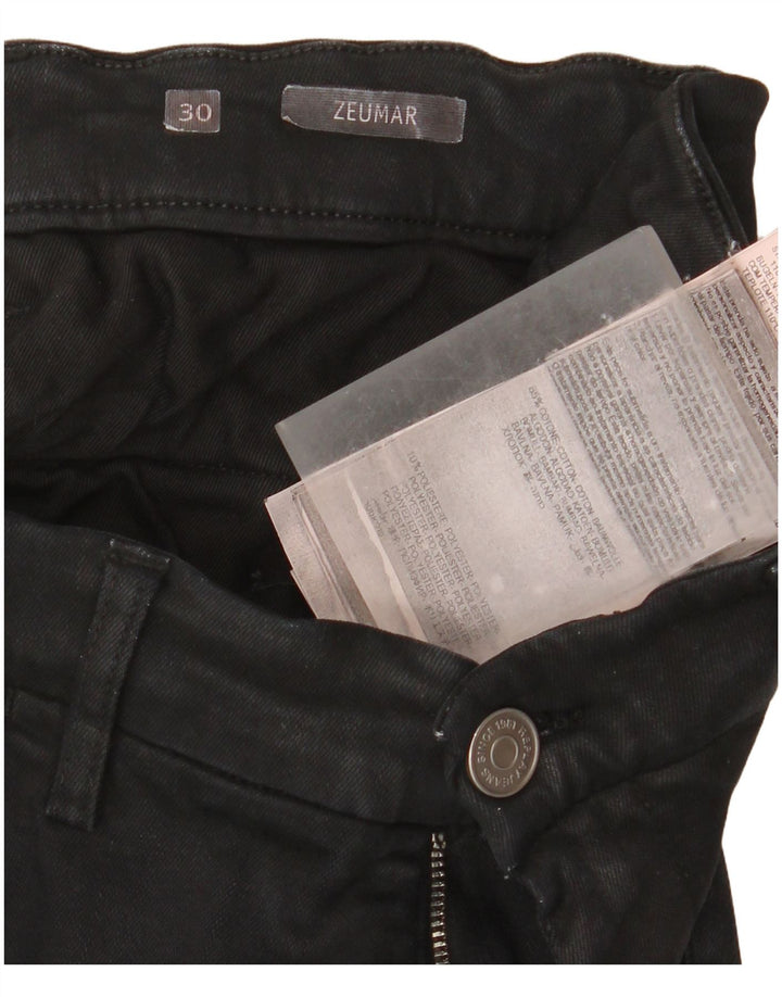 Replay Damen Zeumar Slim Chino Hose W30 L32 Schwarz Baumwolle