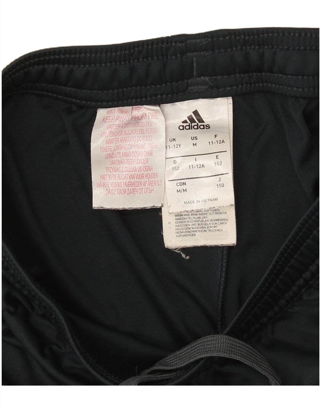 Adidas Jungen Real Madrid Sportshorts 11–12 Jahre, schwarzes Polyester