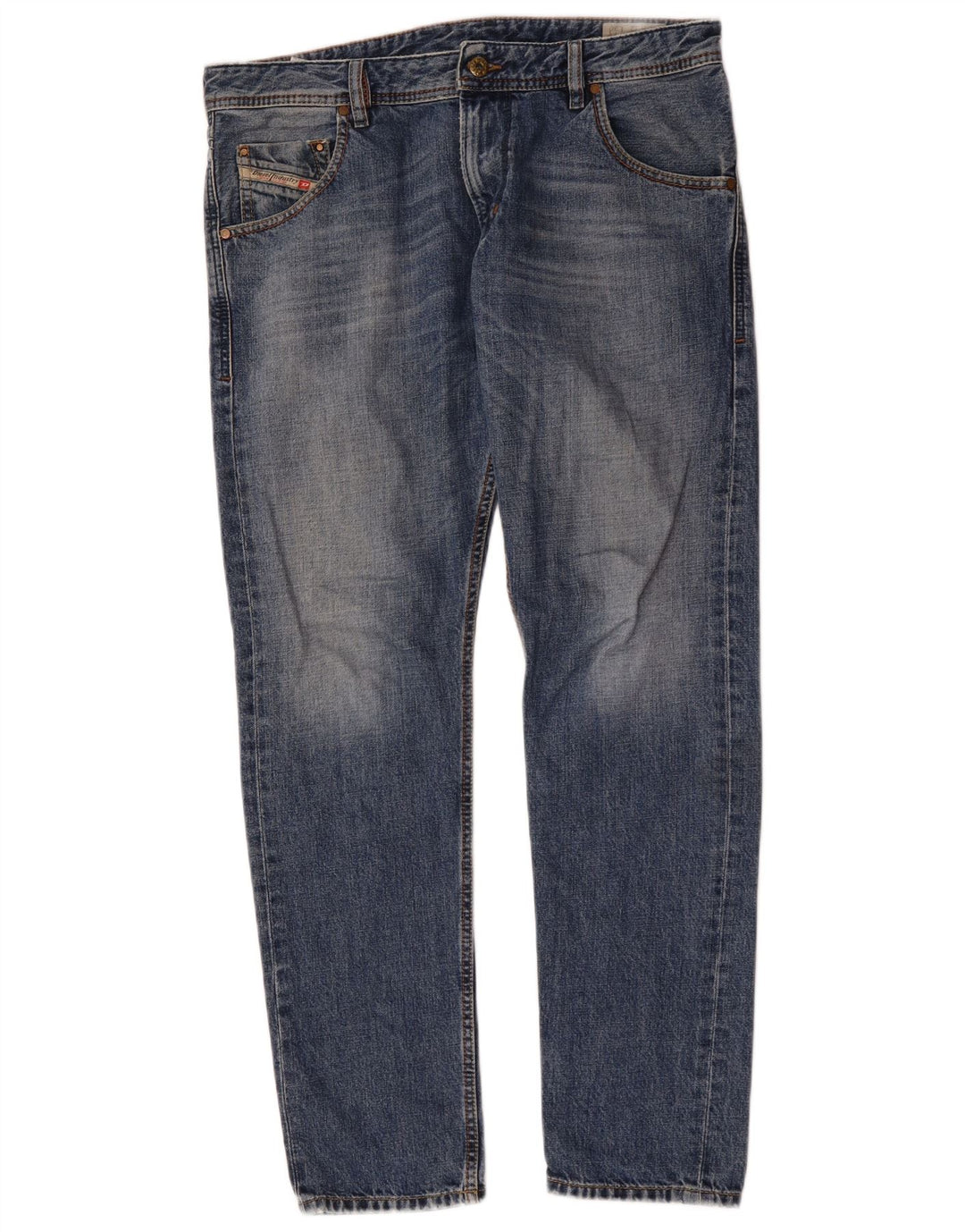Diesel Herren Krayver Regular Slim Jeans W32 L30 Blaue Baumwolle